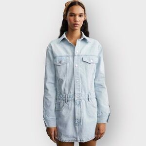 ZARA Light Blue Denim Dress (Sz S)